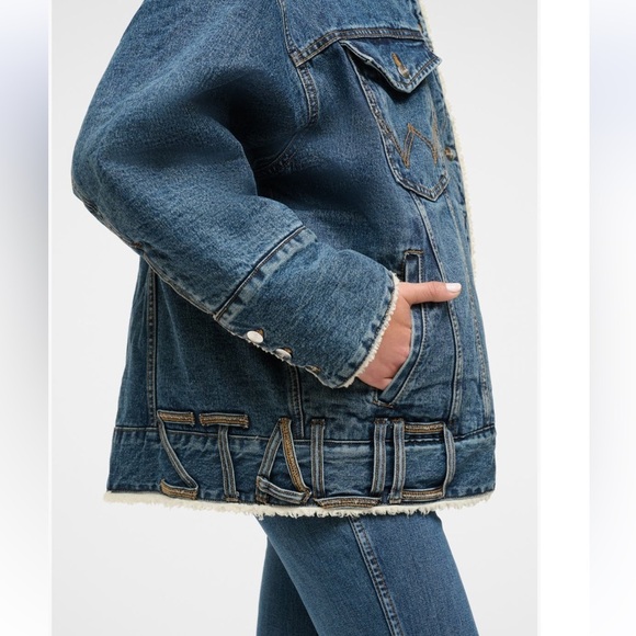 NWT STAUD + WRANGLER Biggest Jean Reversible Jacket size L/XL - Picture 5 of 7
